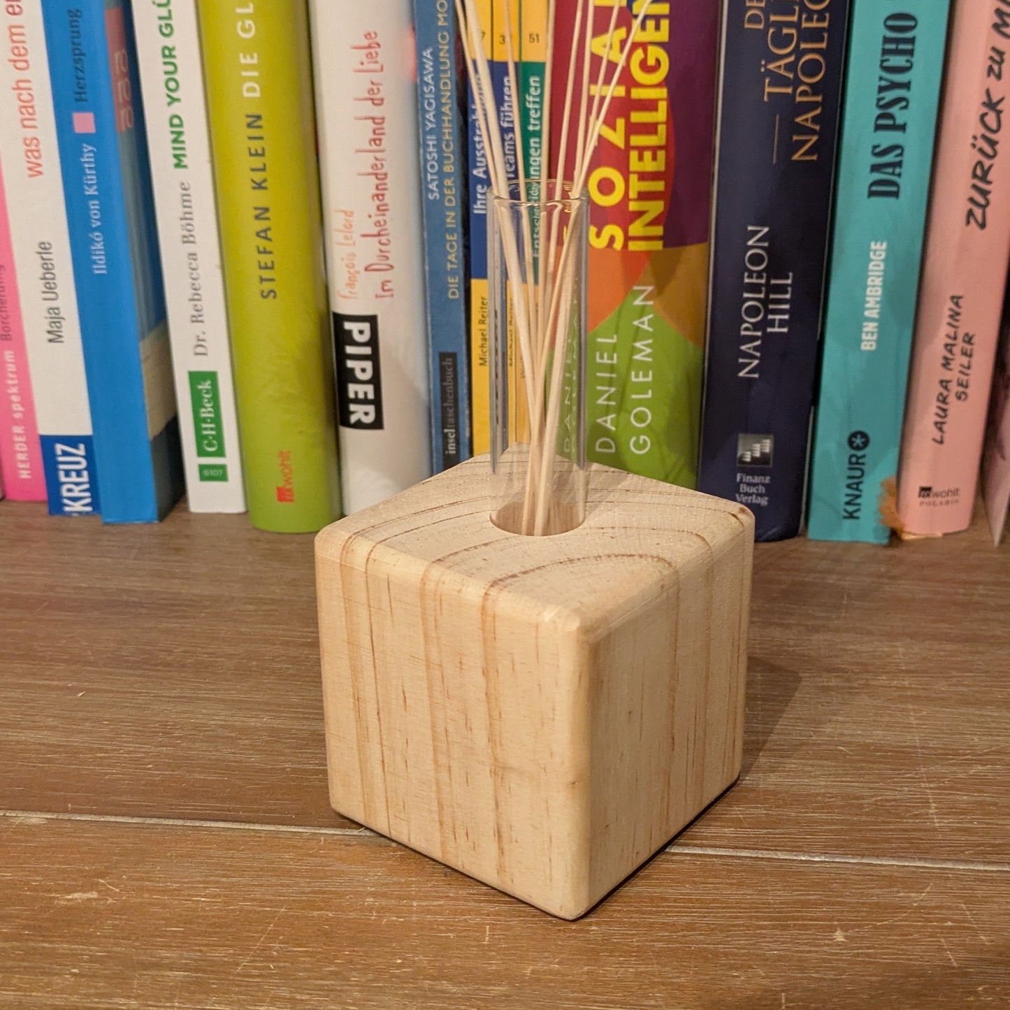 Blumenvase - Würfel inkl. Glasröhrchen