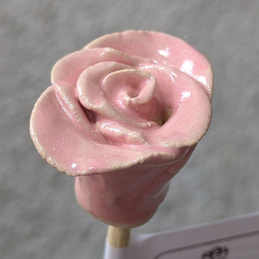 Fleur Brûlée - Rose - rosa - die einzigartige Keramikblume am Stil