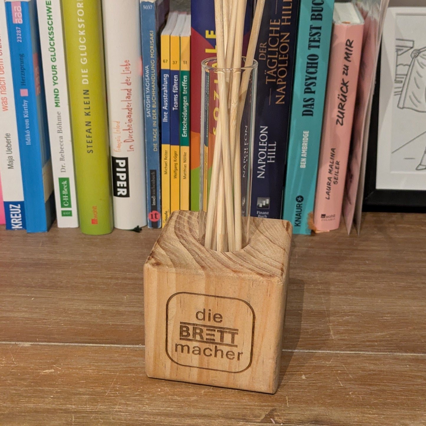 Blumenvase - Würfel inkl. Glasröhrchen