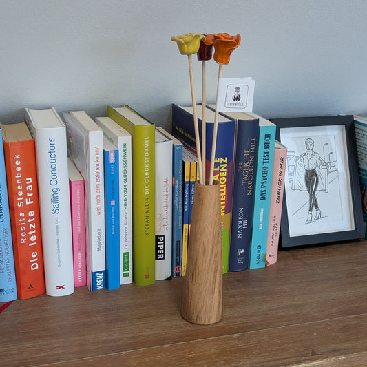 Blumenvase Kegel inkl. Glasröhrchen