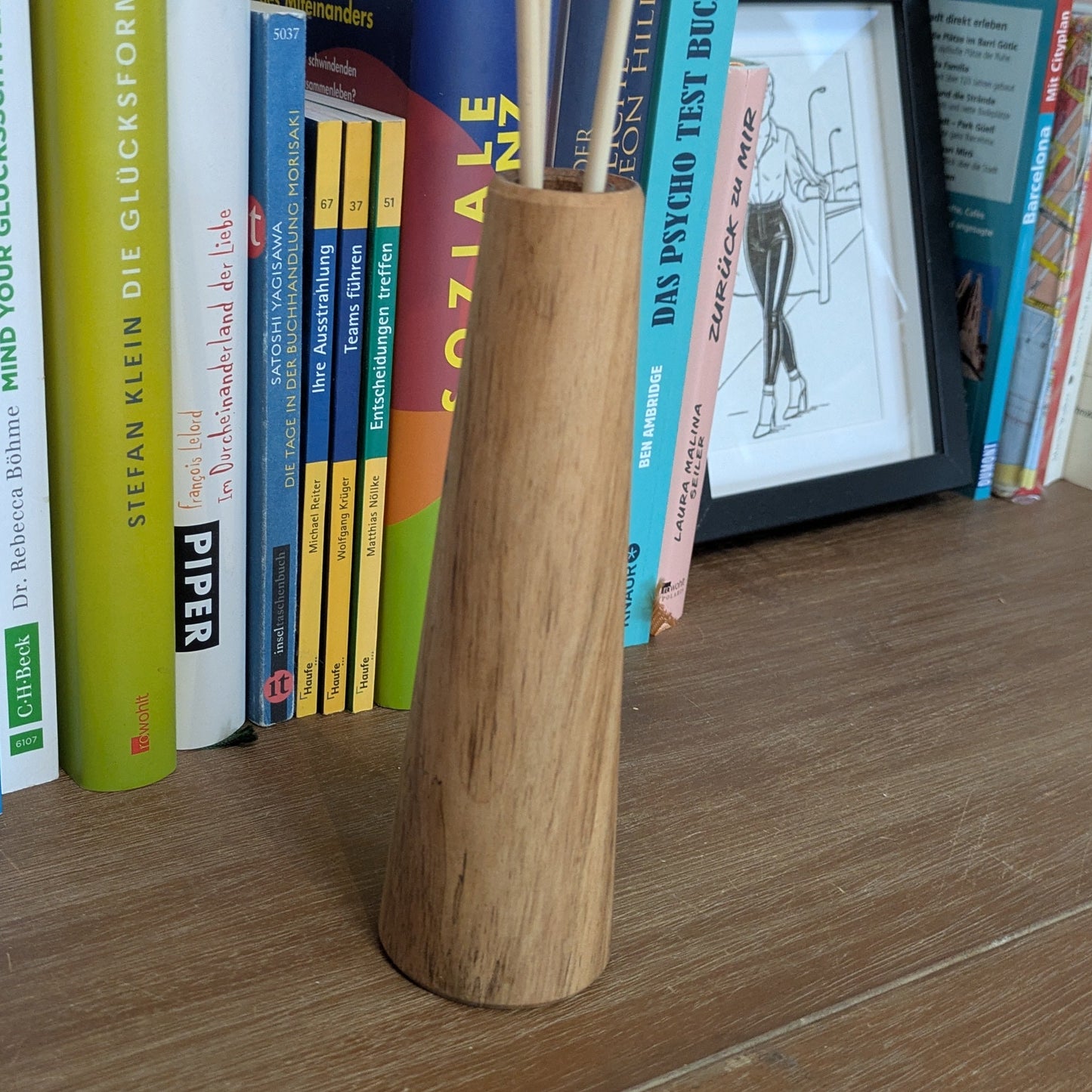 Blumenvase Kegel inkl. Glasröhrchen